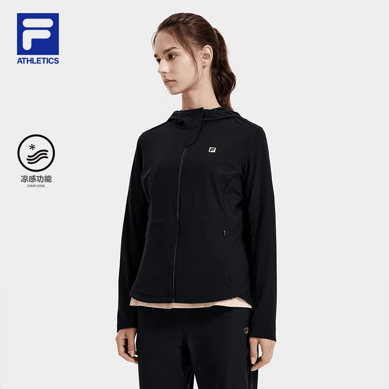 Fila/斐乐新款【女士休闲百搭弹力显瘦】运动外套时尚A51W417501A