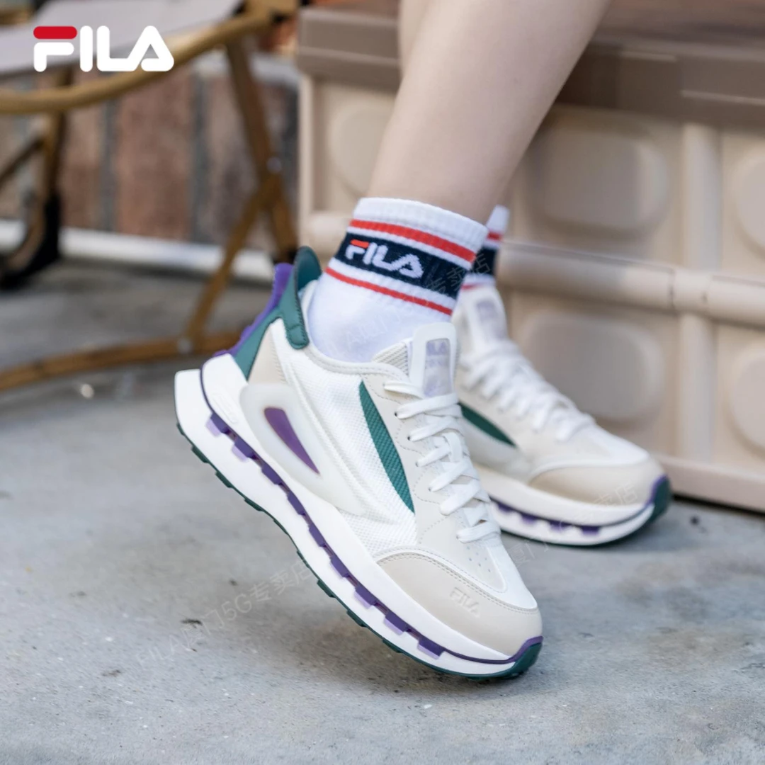 Fila/斐乐KM叠叠女鞋先锋运动鞋百搭时尚复古缓震情侣运动休闲