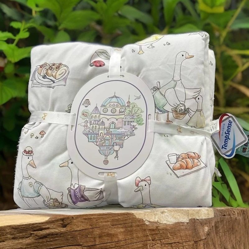 【 桑蚕丝抱被】 桑蚕丝可脱胆抱被新生儿宝宝恒温抱被产房包被