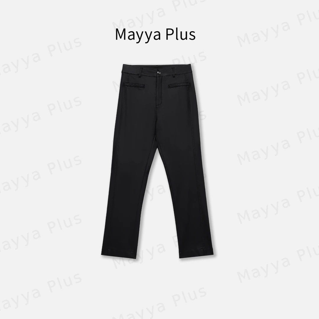 【瘦瘦裤】Mayya Plus时尚新品轻奢气质显瘦百搭款梭织裤子32437921