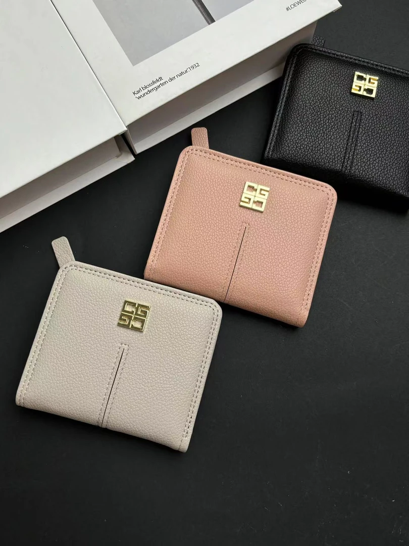 迪雅路女士零钱包小钱包双折对折钱夹卡包 韩版简约学生便携百搭