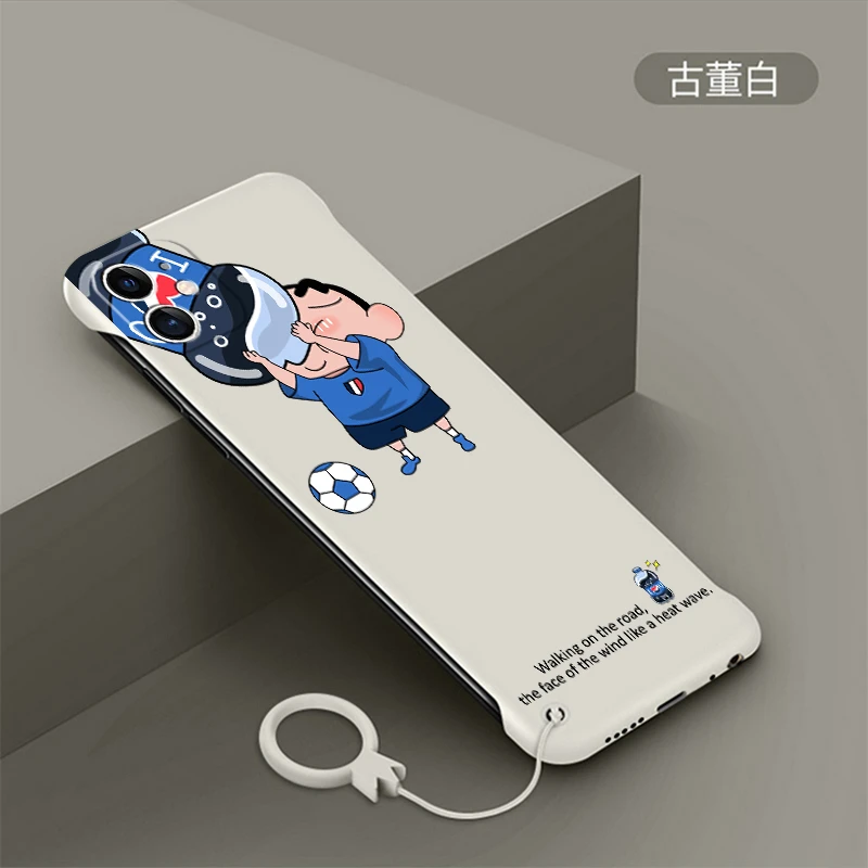 苹果12手机壳iphone12promax无边框超薄磨砂硬壳卡通蜡笔小新12pr