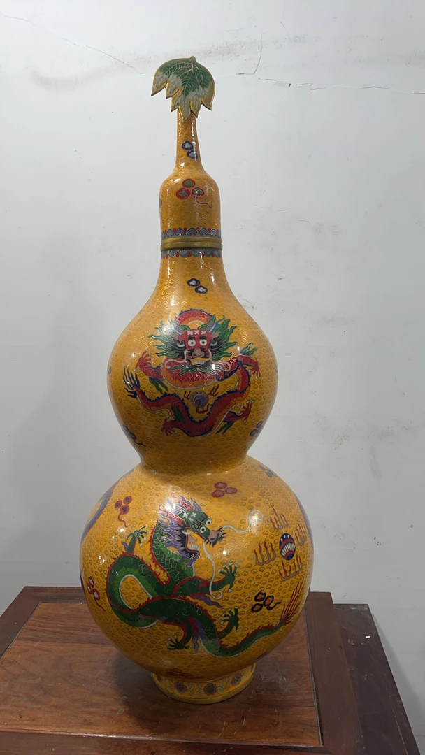 铜胎掐丝景泰蓝葫芦