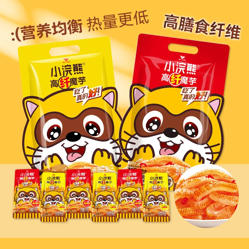 高纤魔芋香辣麻酱解馋多汁爽口魔芋丝办公室冷吃千层毛肚