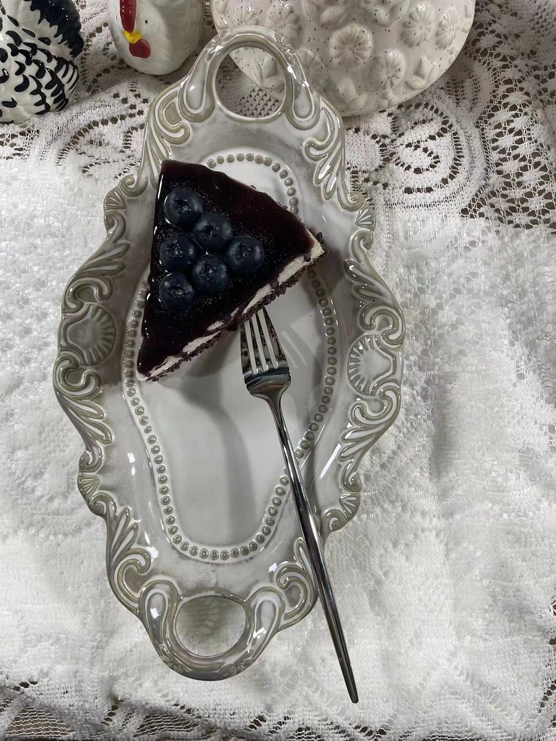 法式巴洛克11寸双耳盘（微瑕）2个一组