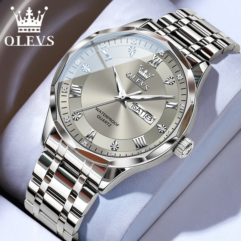 瑞士注册认证欧利时手表男款2025正品牌男士手表菱形商务送礼百搭