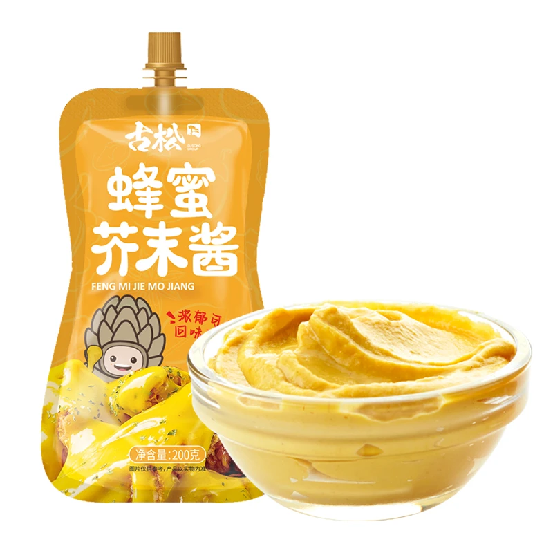 【临期商品】古松蜂蜜芥末酱200g*2袋【七月份到期】
