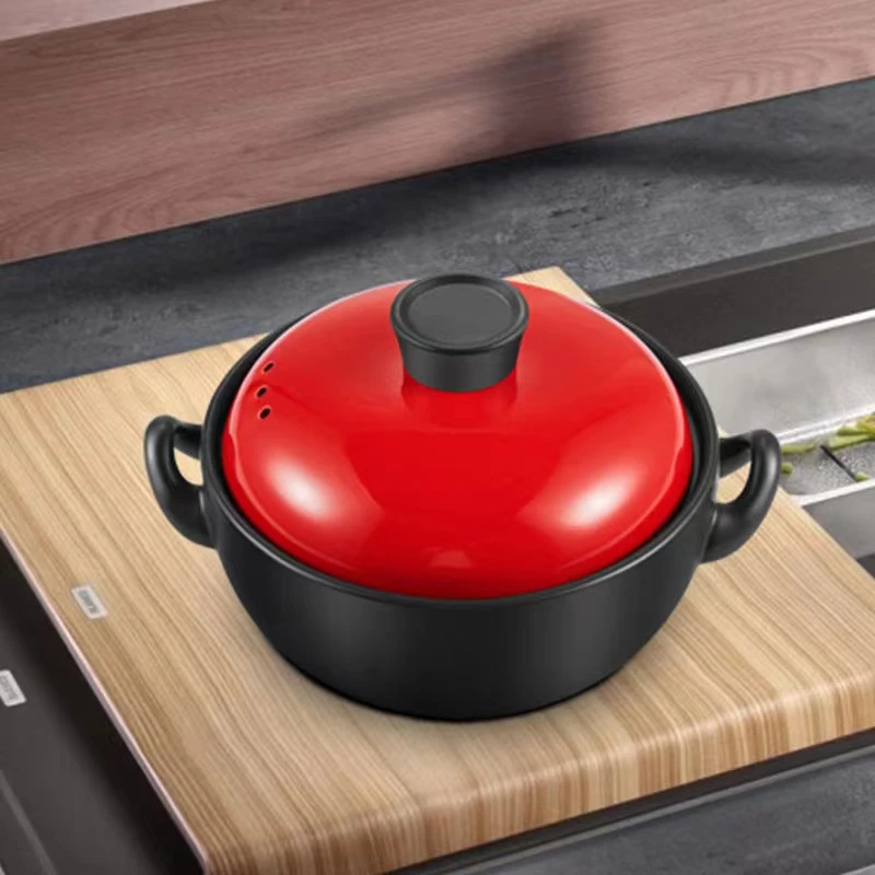 家用方便保温炖锅大容量耐热砂锅老式煲汤锅明火干烧锅炒锅煎锅