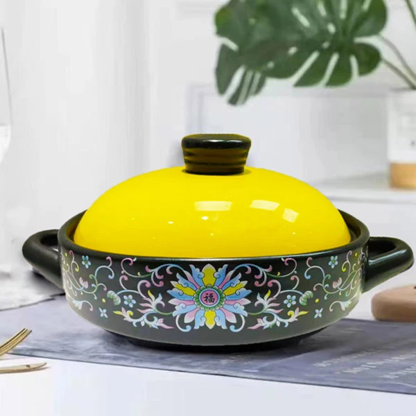 3.5升砂锅炖锅家用燃气耐高温陶瓷煲汤锅干烧不裂煤气灶煲仔饭