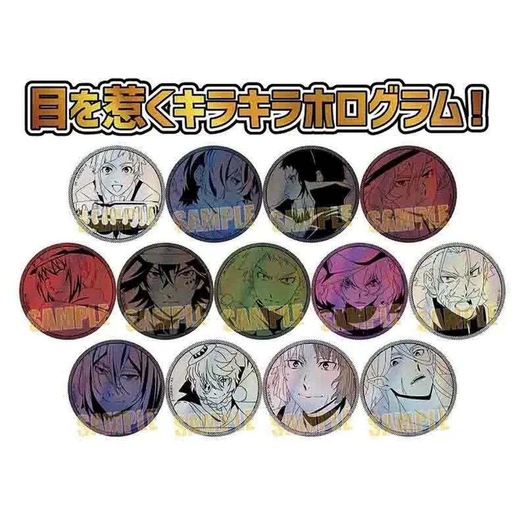 【日谷】文豪野犬 单色铜闪吧唧徽章盲盒（代拆）