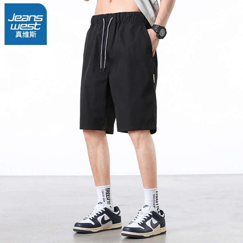真维斯夏季短裤男百搭休闲透气中裤潮流宽松运动直筒外穿五分裤子