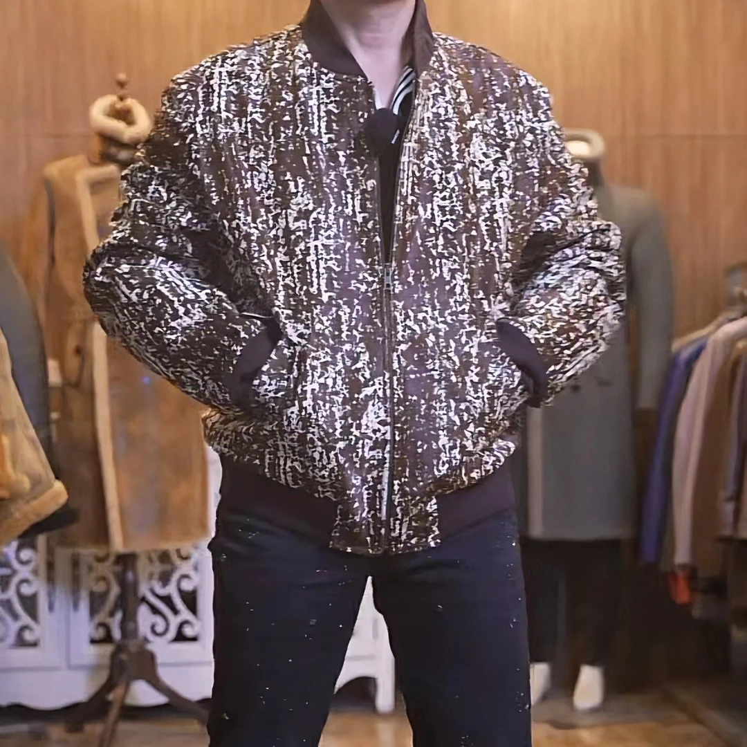 {特色}胎牛皮衣牛毛单皮萨尼春秋款超福利原生态皮衣男款时尚修身