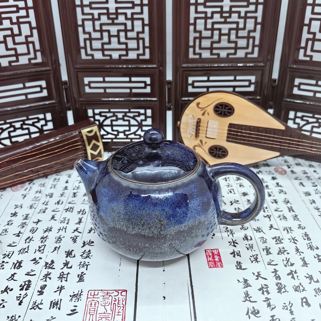 陶瓷钧瓷茶具茶壶茶杯五大名窑原矿釉手工壶套装礼盒