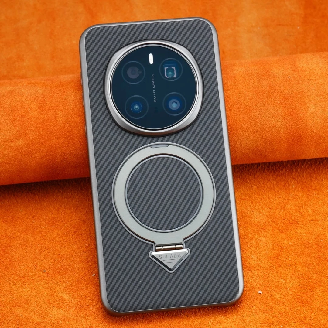 [凯夫拉纹]适用荣耀Magic7 Pro磁吸支架手机壳高端商务防摔壳