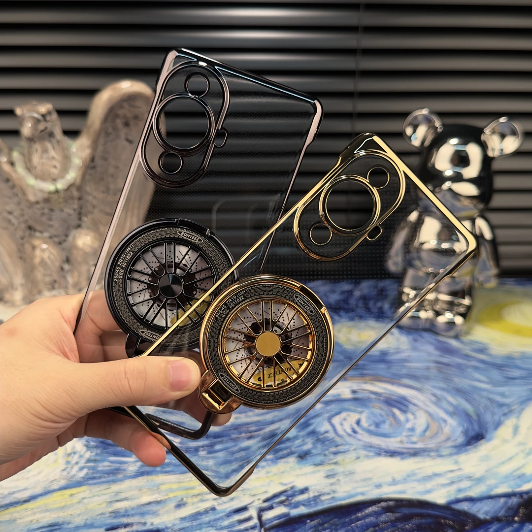 【解压陀螺支架】【电镀无边框】华为Nova12活力版手机壳超薄散热创意