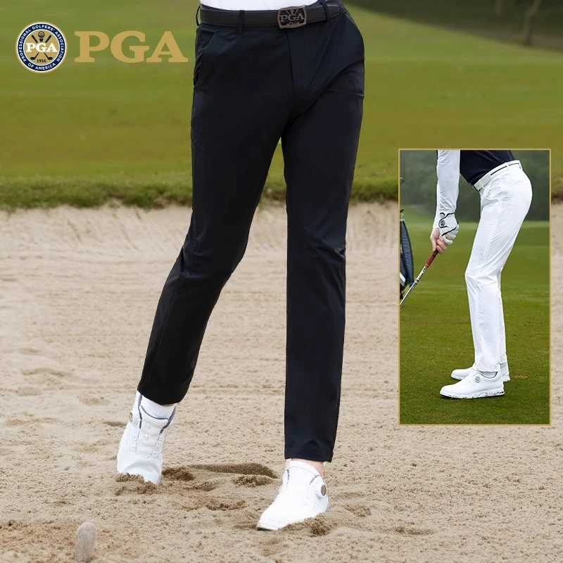 美国PGA高尔夫服装男士夏季短袖T恤透气上衣运动球衣golf男装