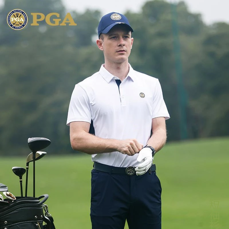 美国PGA 高尔夫服装男士 吸湿速干 运动短袖 t恤 防UV和抗菌面料