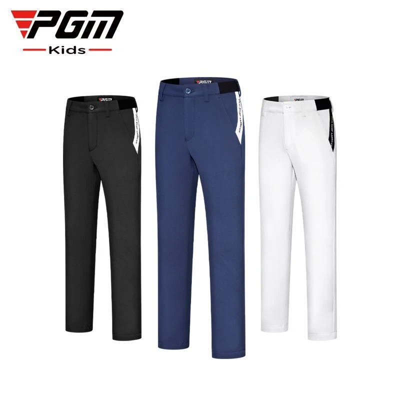 PGM新品高尔夫裤子男童长裤秋冬季童装运动球裤加厚保暖光发热