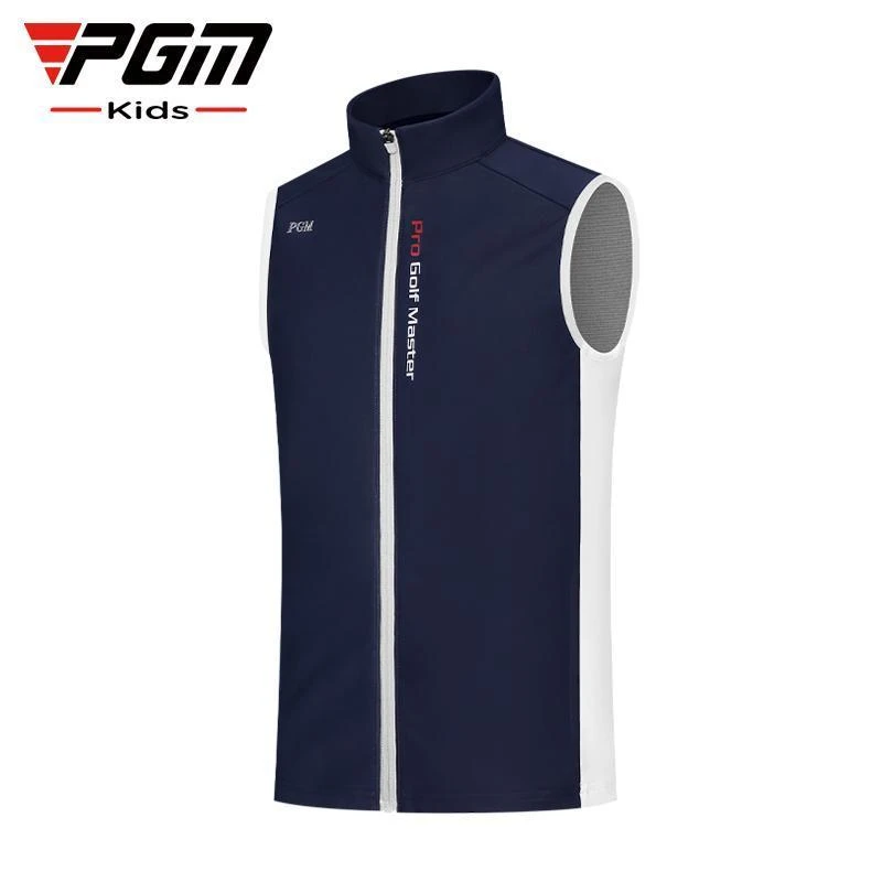 PGM 秋冬新品高尔夫儿童马甲保暖立领马甲外套光发热运动男童服饰