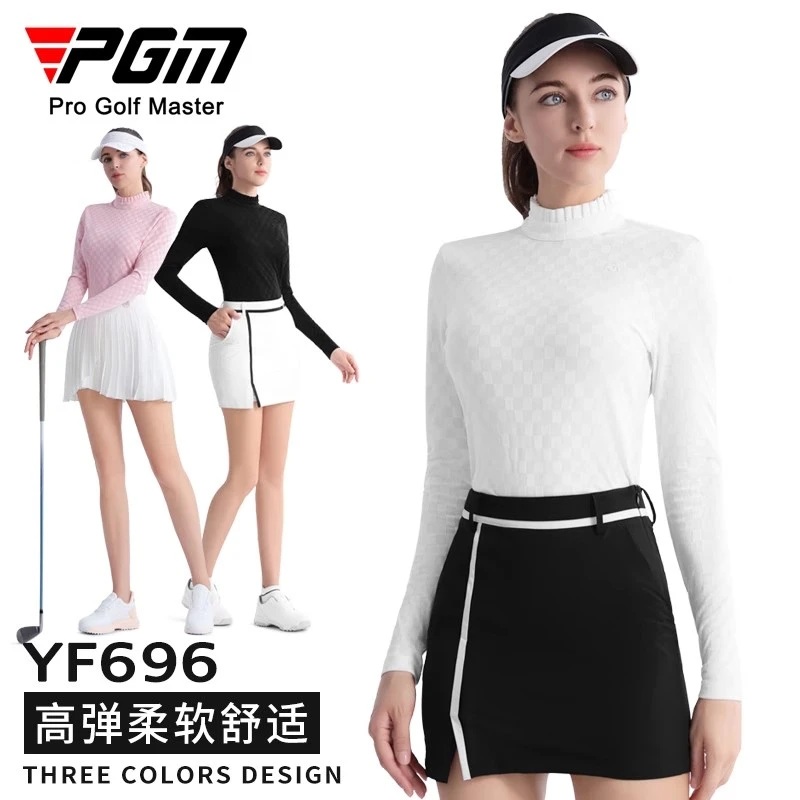PGM高尔夫服装女装打底衫上衣运动套装夏季长袖T恤