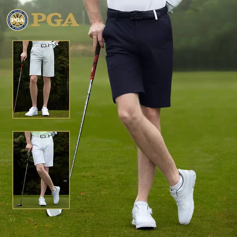 美国PGA高尔夫短裤男士裤子夏季防水运动球裤弹力男裤golf男装