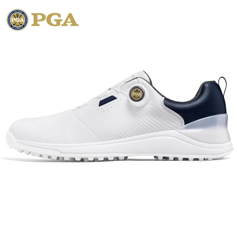 美国PGA 高尔夫球鞋男鞋防侧滑透气鞋子旋钮鞋带休闲运动鞋子男鞋