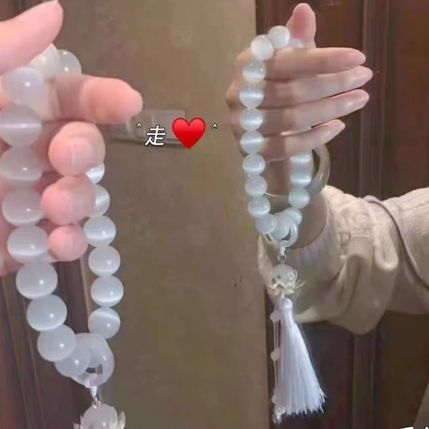 非金属锦纶手链 渐变色手串仙气手链汉服流苏手串