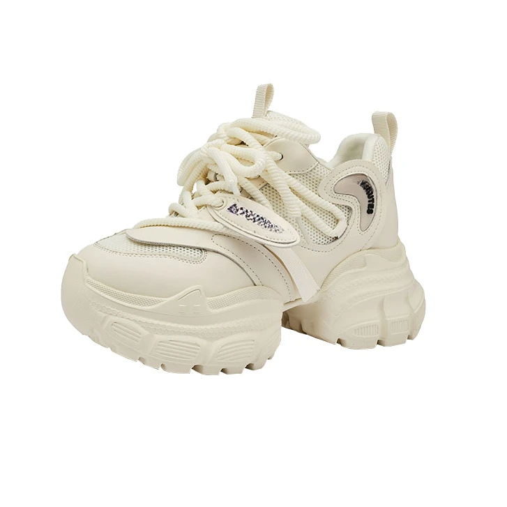 增高9CM 2024秋季新款时尚休闲时尚百搭厚底内增高老爹女鞋A2306