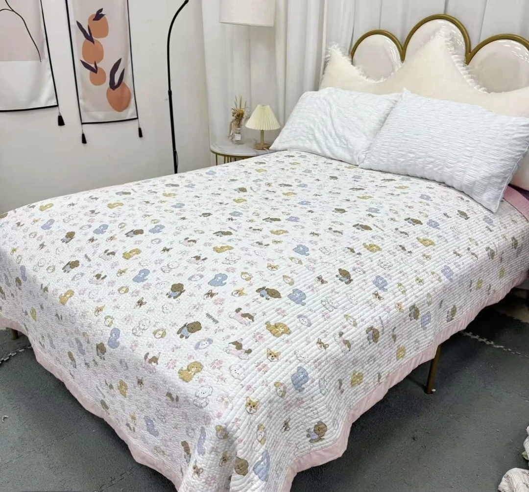 【动物乐园】A类水洗棉四季床盖亲肤柔软可机洗