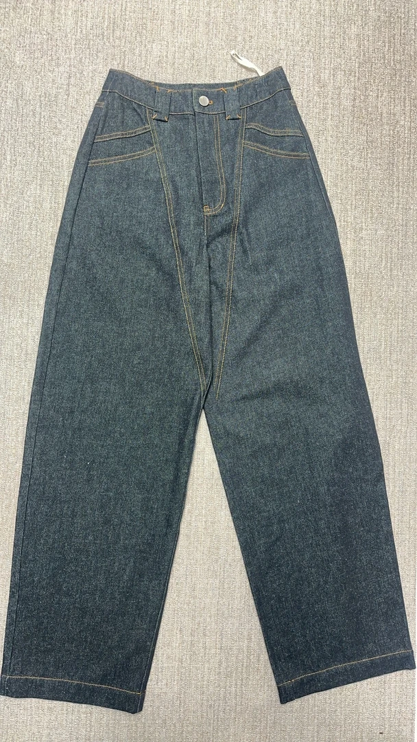 深圳南油2024新款裆部V字宽皮带孔牛仔裤1072