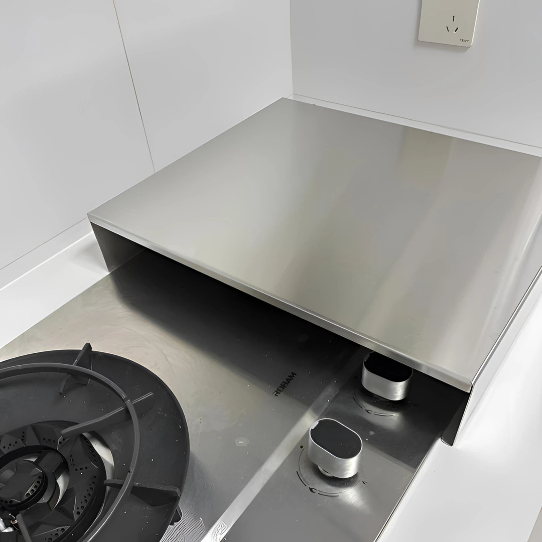 不锈钢厨房燃气灶盖板罩304煤气炉灶支架厨房台面置物架收纳架子