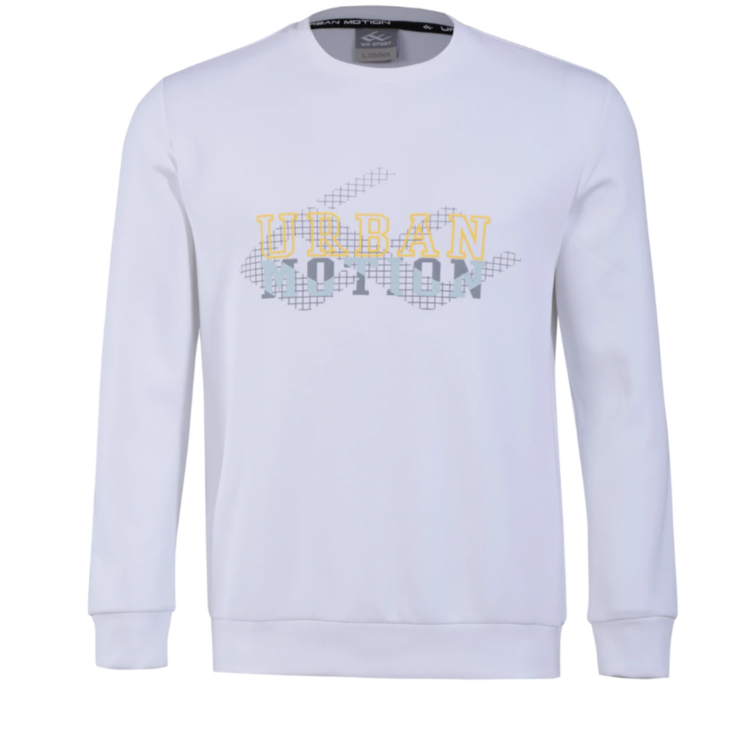 山东魏桥向尚运动男式卫衣0315-01黑色3664白色3665蓝色3666