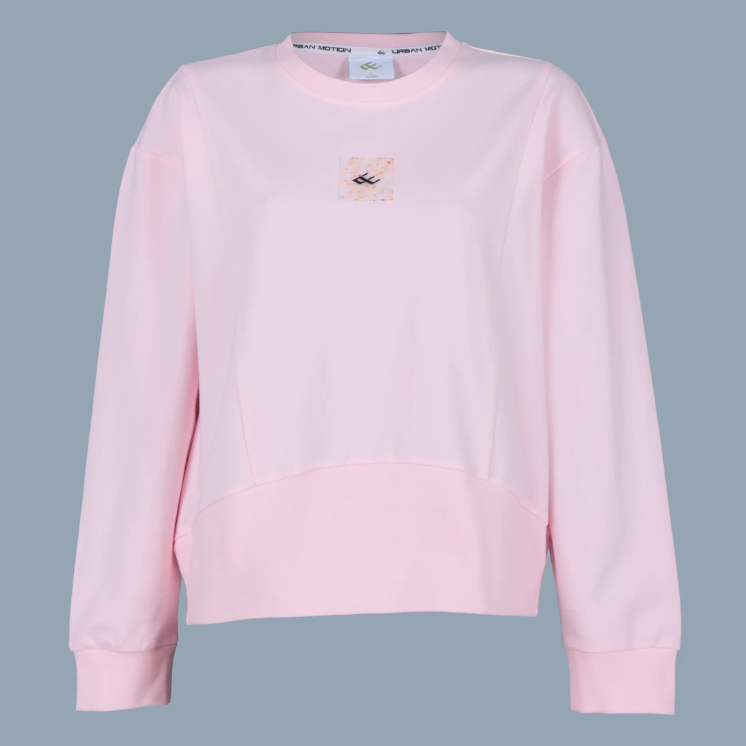 山东魏桥向尚运动女式套头卫衣2323-20粉色4866