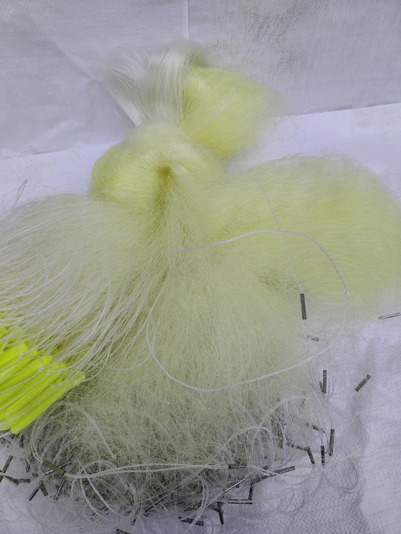 三层黄丝鱼网沉网捕鱼网罗非鱼网