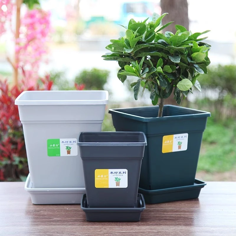 新疆包邮方形花盆树脂加厚控根青山盆绣球朱顶红透气花盆室内外