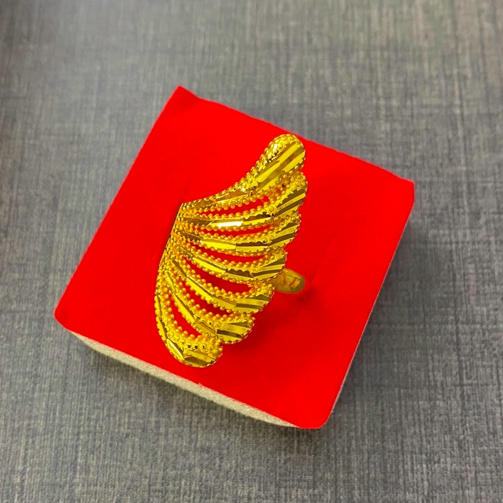 钛钢戒指 精工凤尾戒指 （活口可调节）