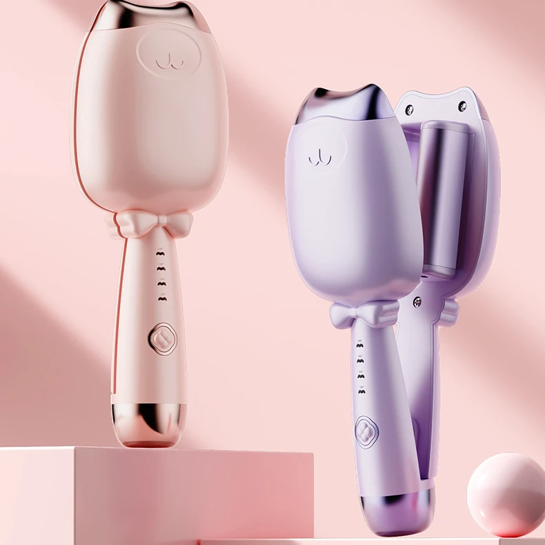 网红款蛋蛋卷烫发器猫爪水波纹速热卷发烫发棒学生大波浪卷夹板卷