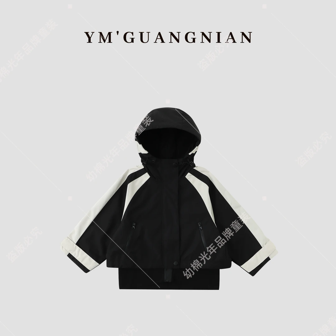 【幼棉光年】秋季男童撞色拼接防风外套322286