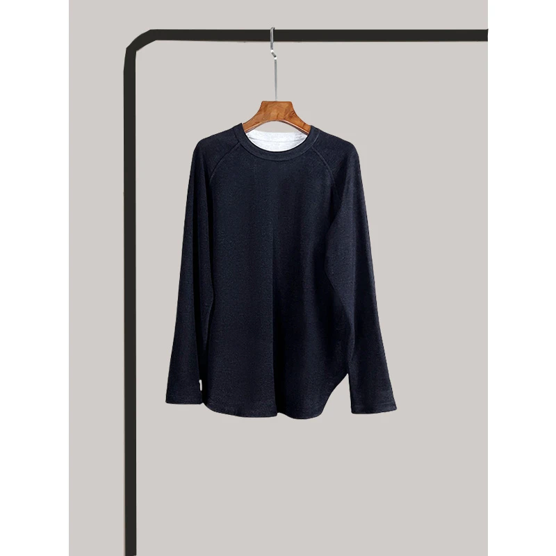 ICEEL原创设计长袖T恤外穿女春秋冬圆领两面穿贴肤保暖休闲打底衫