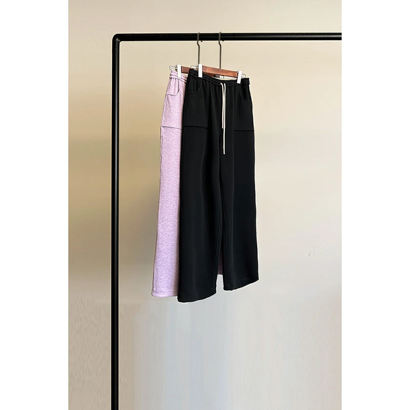 原创宝藏女装时尚轻奢高腰休闲裤女新款双面穿宽松舒适通勤百搭哈