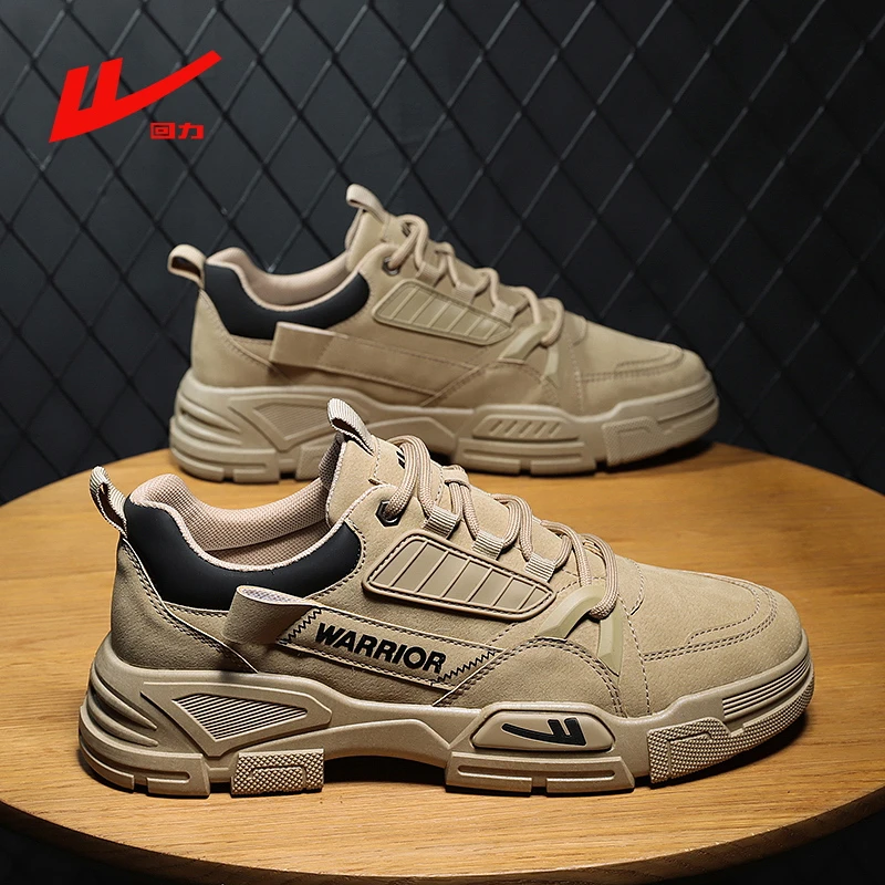 回力男鞋2025冬季新款百搭潮流厚底低帮马丁靴潮流工地劳保工装鞋