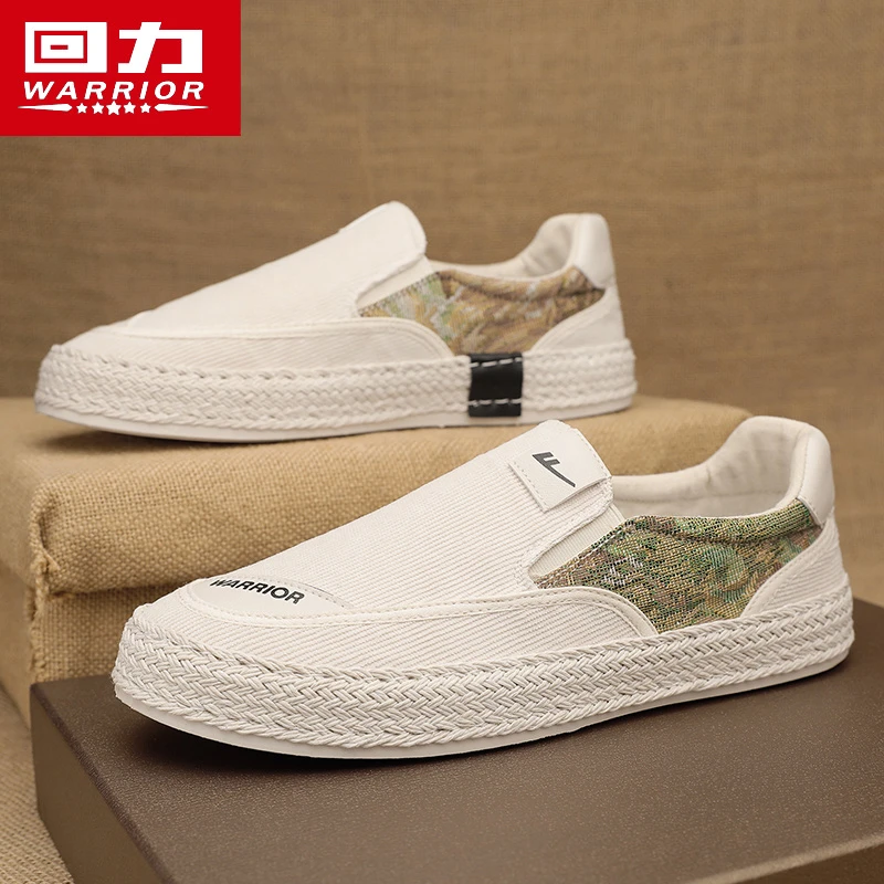 回力帆布男鞋新款秋季透气老北京爸爸布鞋懒人一脚蹬软底休闲板鞋