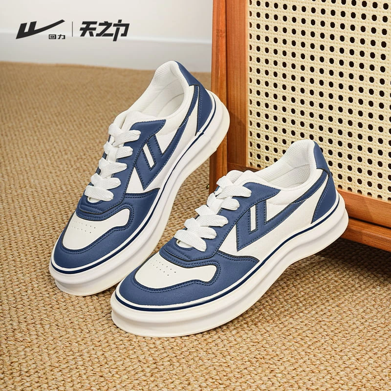 回力男鞋2024新款冬季休闲板鞋男牛仔蓝时尚鞋子低帮百搭运动潮鞋