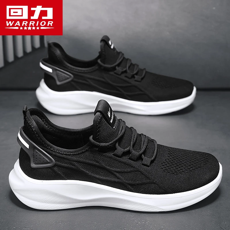 回力跑步鞋夏季透气薄款轻便软底运动鞋男士休闲飞织网面减震男鞋
