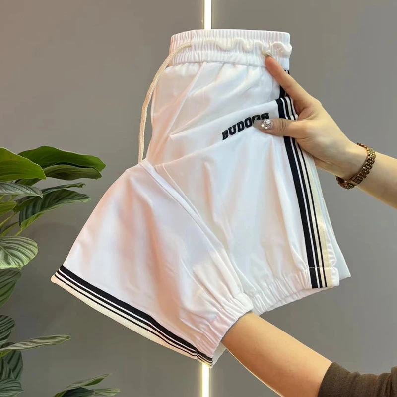 2024夏季薄款速干卫裤牛奶丝运动裤宽松显瘦休闲女裤束脚哈伦裤潮