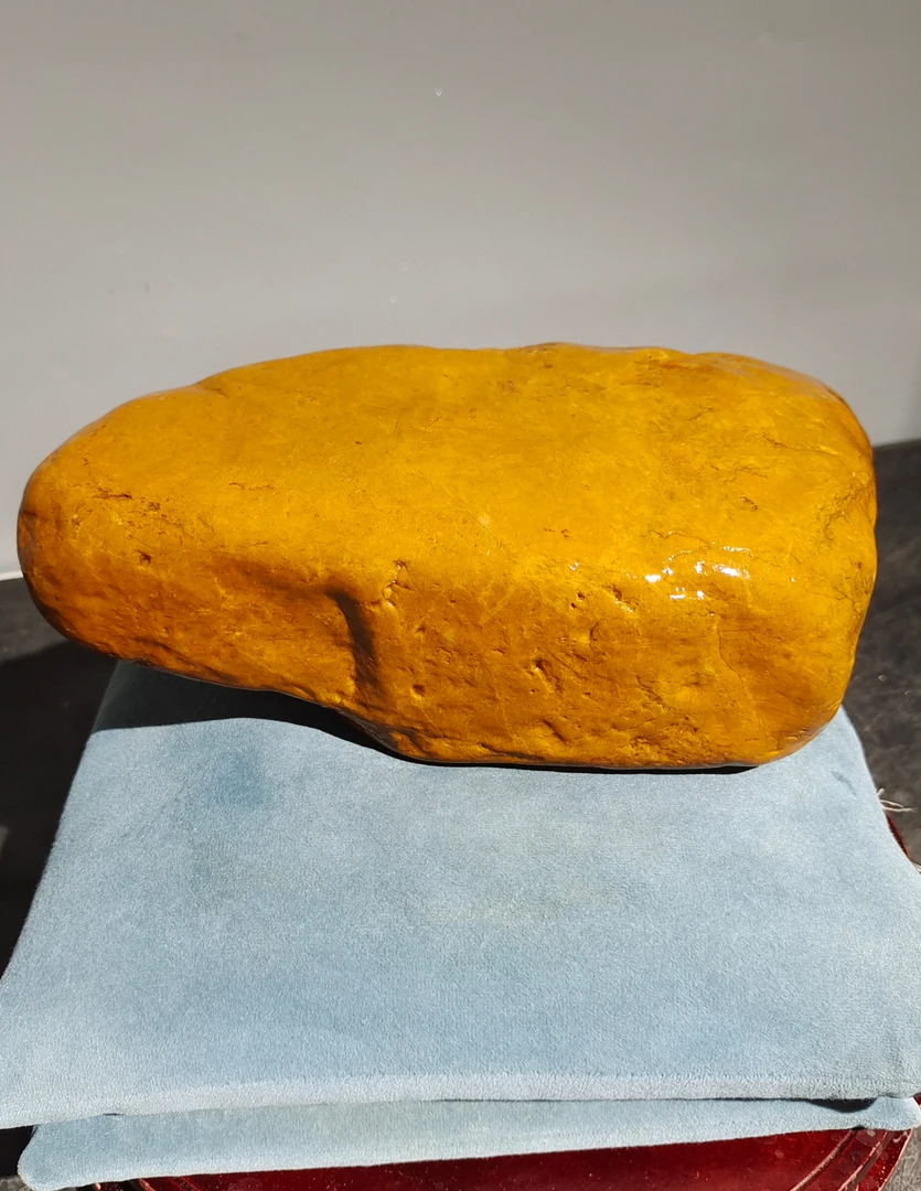 直播间一物一拍 盆景石黄蜡石龟晒台鱼缸造景铺底石花盆石