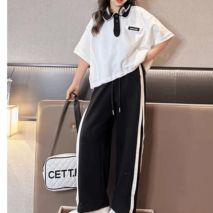 女童学院风套装1875