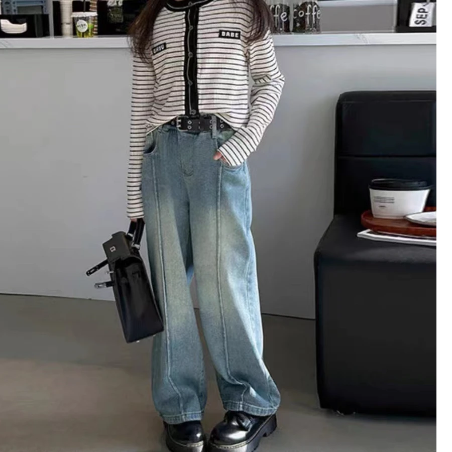 潮流款休闲牛仔裤9112