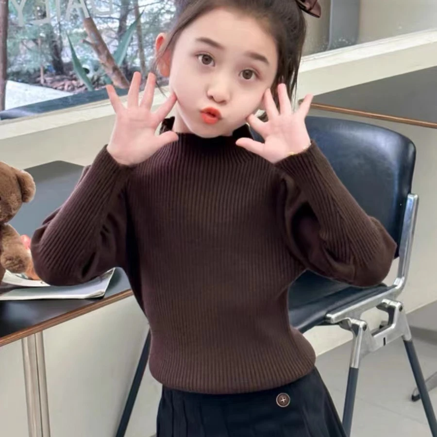 女童毛线打底衫9126