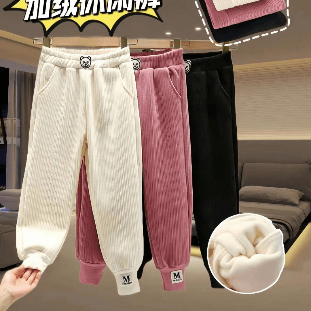 韩版小熊加绒裤 （2729）